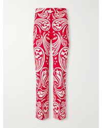 High Sport - Cosmic Paisley Kick Cotton-Blend Jacquard Flared Pants - Lyst