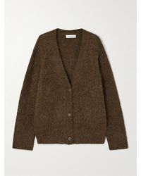 Frankie Shop - Elland Cardigan Aus Einer Gebürsteten Alpakawollmischung - Lyst