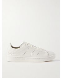 adidas Originals Stan Smith Croc-Embossed Leather Low-Top Sneakers in White  | Lyst