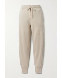 Theory Cashmere Track Trousers - Natural