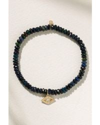 Sydney Evan - Small Evil Eye 14-Karat, Opal And Diamond Bracelet - Lyst