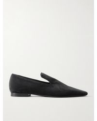 TOTEME - The Venetian Suede Loafers - Lyst