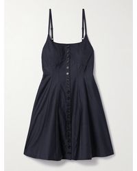 La Ligne - Cotton-Poplin Mini Dress - Lyst