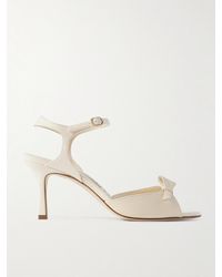 Manolo Blahnik - Limosan 70 Leather Sandals - Lyst