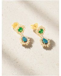 Suzanne Kalan - 18-Karat Multi-Stone Earrings - Lyst