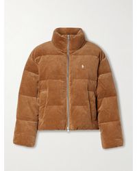 Polo Ralph Lauren - Veste En Velours De Coton Mélangé Côtelé Matelassée À Broderie - Lyst