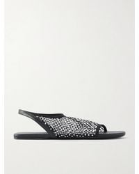 Christopher Esber - Minette Crystal-Embellished Leather Sandals - Lyst