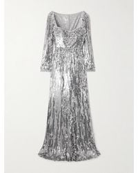 Jenny Packham - Kestra Embellished Sequined Tulle Gown - Lyst