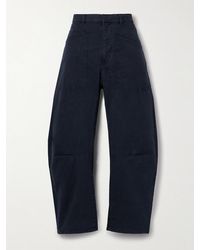 Nili Lotan - Shon Barrel-Hose Aus Twill Aus Einer Baumwollmischung - Lyst