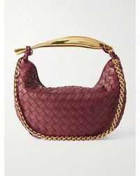 Bottega Veneta - Sardine Small Intrecciato Leather Shoulder Bag With Chain - Lyst