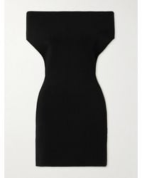 Jacquemus - Cubista Off-The-Shoulder Open-Back Stretch-Knit Mini Dress - Lyst