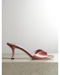 Jimmy Choo - Skye 70Mm Satin Mules - Lyst