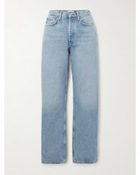 Agolde - Kelly High-Rise Straight-Leg Recycled Jeans - Lyst