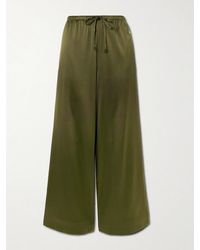 ÉTERNE - Brody Hose Mit Weitem Bein Aus Satin Aus Einer Seidenmischung - Lyst