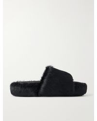 Rick Owens - Chancla Calf Hair Slides - Lyst