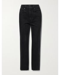 KHAITE - Abigail Cropped High-Rise Straight-Leg Jeans - Lyst