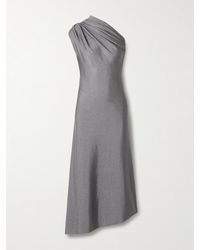 KHAITE - Coast Asymmetric One-Shoulder Draped Lurex Dress - Lyst