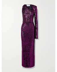 Nervi - Susi One-Sleeve Cutout Sequined Tulle Gown - Lyst