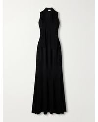 Brandon Maxwell - The Siena Scarf-Detailed Stretch-Jersey Gown - Lyst