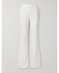 Zuhair Murad - Embellished Cady Flared Pants - Lyst