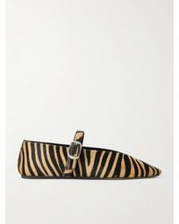 Le Monde Beryl - Stella Zebra-Print Calf Hair Mary Jane Ballet Flats - Lyst