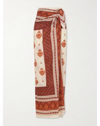 Johanna Ortiz - Spirit Of The Rider Printed Cotton Pareo - Lyst