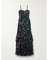 Ulla Johnson - Colette Ruffled Floral-Print Fil Coupé Silk-Chiffon Gown - Lyst