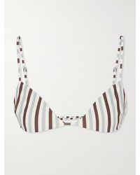 Haight - Vitoria Striped Triangle Bikini Top - Lyst