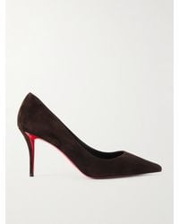 Christian Louboutin - Miss Z 80 Suede Pumps - Lyst
