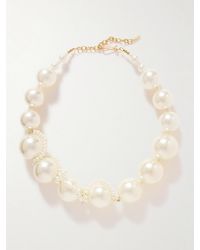 Completedworks - Plated Faux Pearl Necklace - Lyst