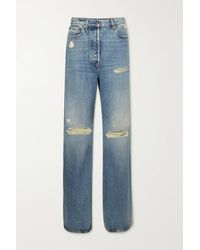 Gucci - Boyfriend-jeans Aus Bio-denim In Distressed-optik - Lyst