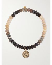 Sydney Evan - Small Moon And Star 14-Karat, Opal And Diamond Bracelet - Lyst