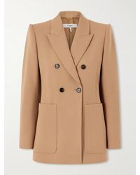 Chloé - Double-Breasted Wool-Gabardine Blazer - Lyst
