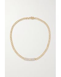 Sydney Evan 14-karat Gold Diamond Necklace - Metallic