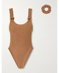 Burberry - Hunza G Domino Original Crinkle Swimsuit - Lyst