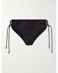 Isabel Marant - Alvina Embellished Polka-Dot Bikini Briefs - Lyst