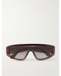 Alaïa - Mask D-Frame Recycled-Acetate Sunglasses - Lyst
