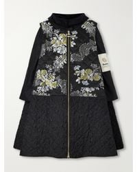 Erdem - Barbour Embellished Waxed Cotton-Jacquard Coat - Lyst