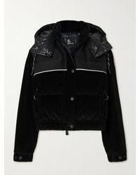 Moncler - Spinas Shell And Canvas-Trimmed Quilted Stretch-Cotton Corduroy Down Jacket - Lyst