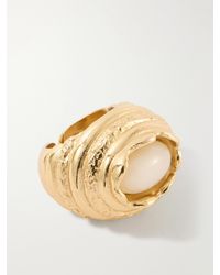 Paola Sighinolfi - Amanda 18-Karat-Plated Pewter And Resin Ring - Lyst