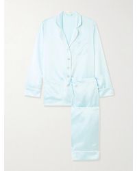Olivia Von Halle - Coco Silk-Satin Pajama Set - Lyst
