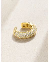 STONE AND STRAND - 14-Karat Diamond Ear Cuff - Lyst
