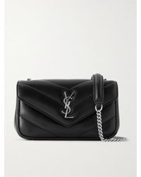 Saint Laurent - Loulou Mini Matelassé Leather Shoulder Bag - Lyst