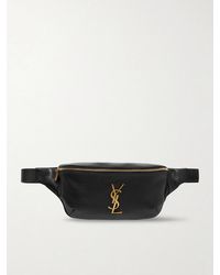 Saint Laurent - Cassandre Textured-Leather Belt Bag - Lyst