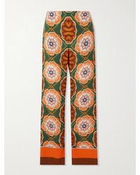Borgo De Nor - Havana Printed Crepe Wide-Leg Pants - Lyst