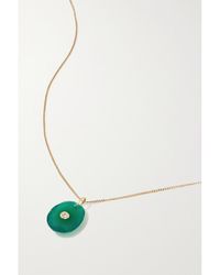 Pascale Monvoisin - Orso N°1 14-Karat Rose And 9-Karat, Onyx And Diamond Necklace - Lyst