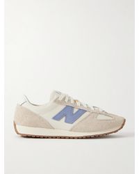 New Balance - 471 Leather And Shell-Trimmed Suede And Mesh Sneakers - Lyst