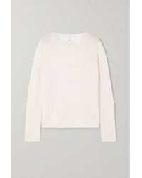 Allude Rippstrickpullover Aus Kaschmir - Natur