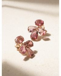 Irene Neuwirth - Gemmy Gem 18-Karat Rose Tourmaline Earrings - Lyst