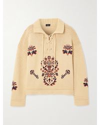 Etro - Wool And Cashmere-Blend Polo Sweater - Lyst